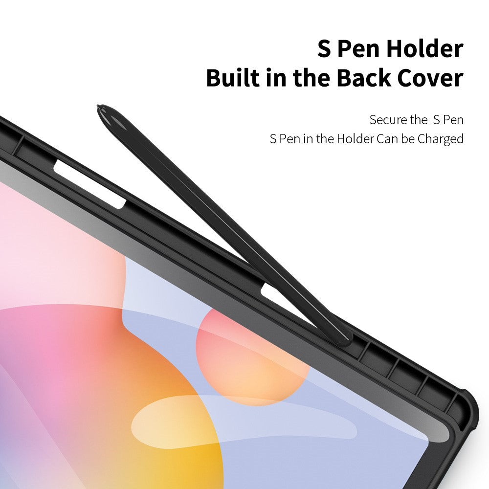 DUX DUCIS TOBY Series Tri-fold Stand Læderetui til Samsung Galaxy Tab S6 Lite (2020) P610 / P615 / S6 Lite (2022) / (2024)