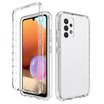 Clear Slim Protective Detachable 2-in-1 Cover Designed Transparent Anti-Scratch PC+TPU Phone Case for Samsung Galaxy A32 4G