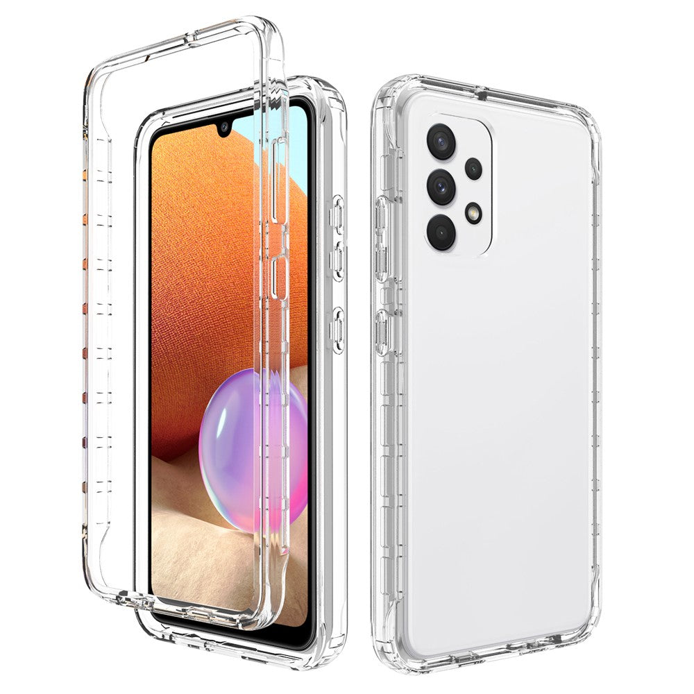 Clear Slim Protective Detachable 2-in-1 Cover Designed Transparent Anti-Scratch PC+TPU Phone Case for Samsung Galaxy A32 4G