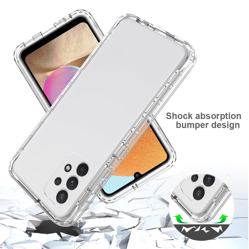 Clear Slim Protective Detachable 2-in-1 Cover Designed Transparent Anti-Scratch PC+TPU Phone Case for Samsung Galaxy A32 4G
