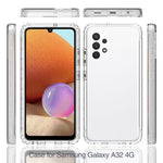 Clear Slim Protective Detachable 2-in-1 Cover Designed Transparent Anti-Scratch PC+TPU Phone Case for Samsung Galaxy A32 4G