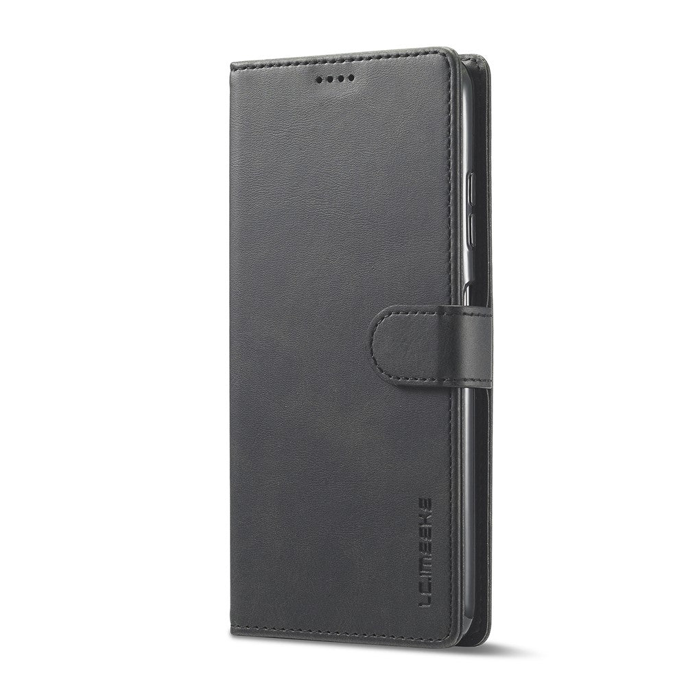 LC.IMEEKE Fuld Beskyttelse Pungdesign Læder Telefon Stand Etui til Samsung Galaxy A22 5G (EU Version)