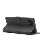 LC.IMEEKE Fuld Beskyttelse Pungdesign Læder Telefon Stand Etui til Samsung Galaxy A22 5G (EU Version)