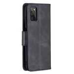 Pure Color Leather Wallet Case with Stand Design for Samsung Galaxy A03s (166.5mm)