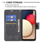 Pure Color Leather Wallet Case with Stand Design for Samsung Galaxy A03s (166.5mm)