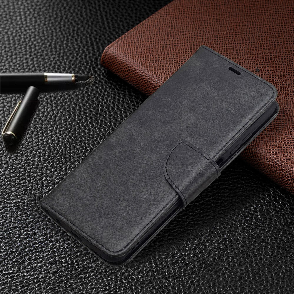 Pure Color Leather Wallet Case with Stand Design for Samsung Galaxy A03s (166.5mm)