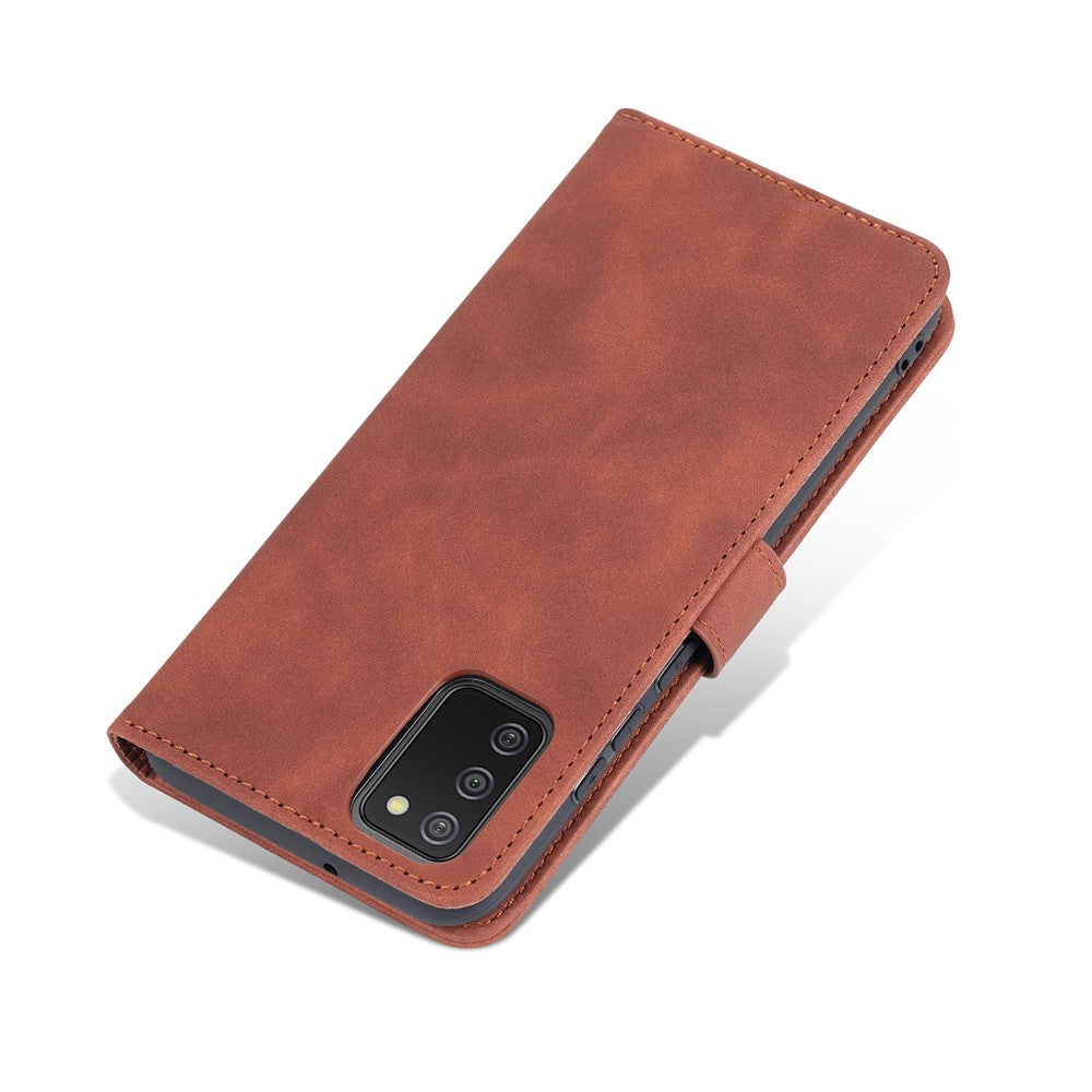 AZNS PU Leather Wallet Stand Protective Phone Cover Case for Samsung Galaxy A02s (166.5mm)