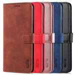 AZNS PU Leather Wallet Stand Protective Phone Cover Case for Samsung Galaxy A02s (166.5mm)