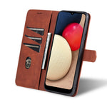 AZNS PU Leather Wallet Stand Protective Phone Cover Case for Samsung Galaxy A02s (166.5mm)