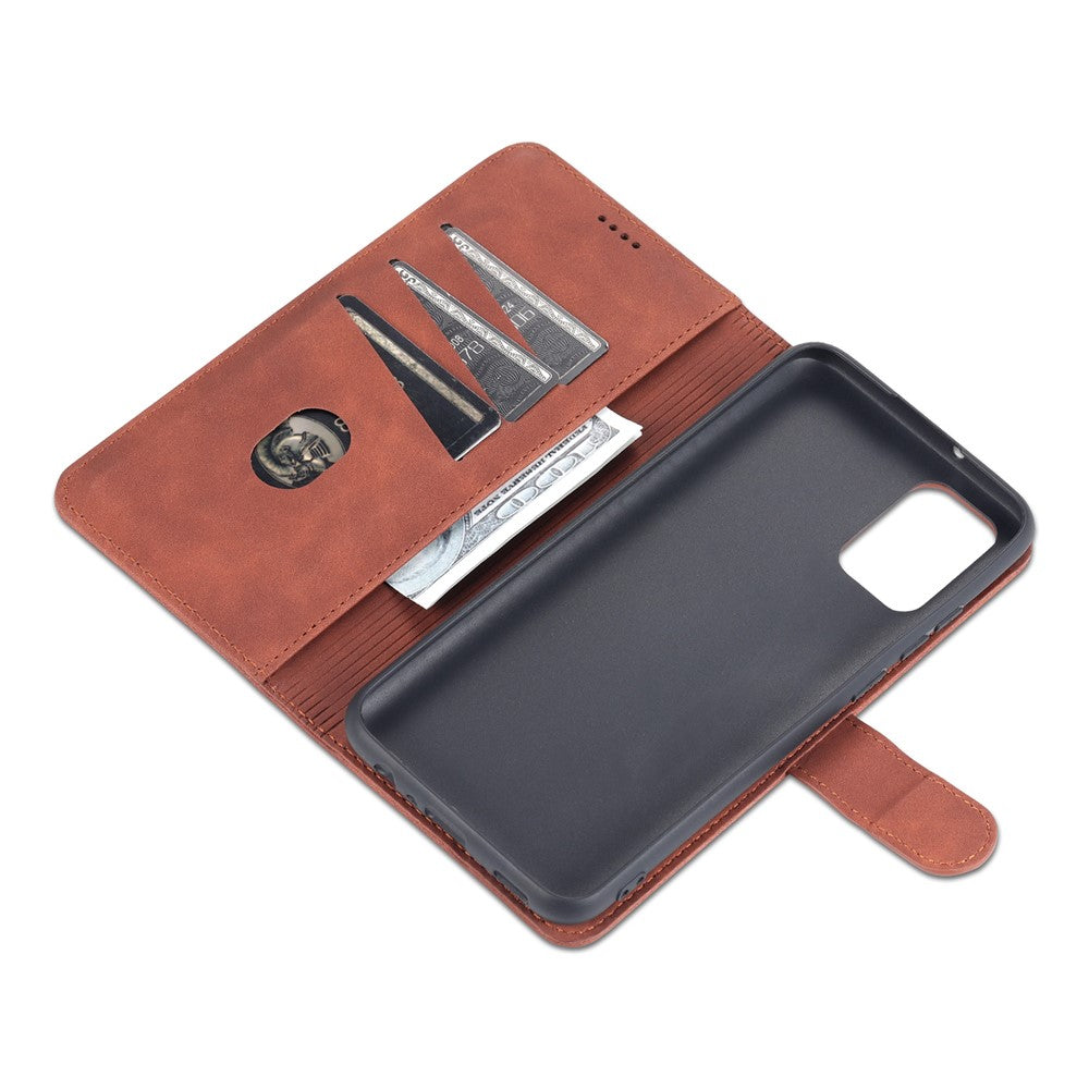 AZNS PU Leather Wallet Stand Protective Phone Cover Case for Samsung Galaxy A02s (166.5mm)