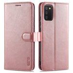 AZNS PU Leather Wallet Stand Protective Phone Cover Case for Samsung Galaxy A02s (166.5mm)