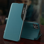 Etui med vindue i PU-læder til Samsung Galaxy A22 5G (EU-version)
