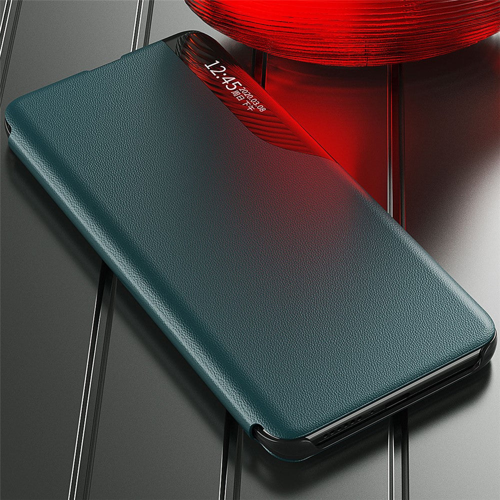 Etui med vindue i PU-læder til Samsung Galaxy A22 5G (EU-version)