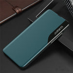 Etui med vindue i PU-læder til Samsung Galaxy A22 5G (EU-version)