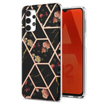 Flower Pattern 2.0mm IMD IML Electroplating Marble Cover Shell TPU Phone Case for Samsung Galaxy A32 5G/M32 5G