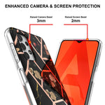 Flower Pattern 2.0mm IMD IML Electroplating Marble Cover Shell TPU Phone Case for Samsung Galaxy A32 5G/M32 5G