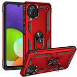PC + TPU Combo Hybrid Phone Shell Drop-resistant Cover with Ring Kickstand for Samsung Galaxy A22 4G (EU Version)