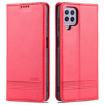 AZNS Premium PU Leather Auto-absorbed Magnetic Closure Stand Function Wallet Flip Cover for Samsung Galaxy A22 4G (EU Version)