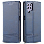 AZNS Premium PU Leather Auto-absorbed Magnetic Closure Stand Function Wallet Flip Cover for Samsung Galaxy A22 4G (EU Version)