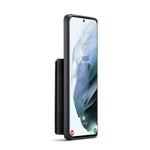 DG.MING M2-serien Magnetiskt trippelvikbart plånboksfodral med stativ i läder för Samsung Galaxy S21 Ultra 5G