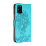 Leather Wallet Stand Case with Tiger Head Pattern Imprinting for Samsung Galaxy S20 Plus 4G/5G