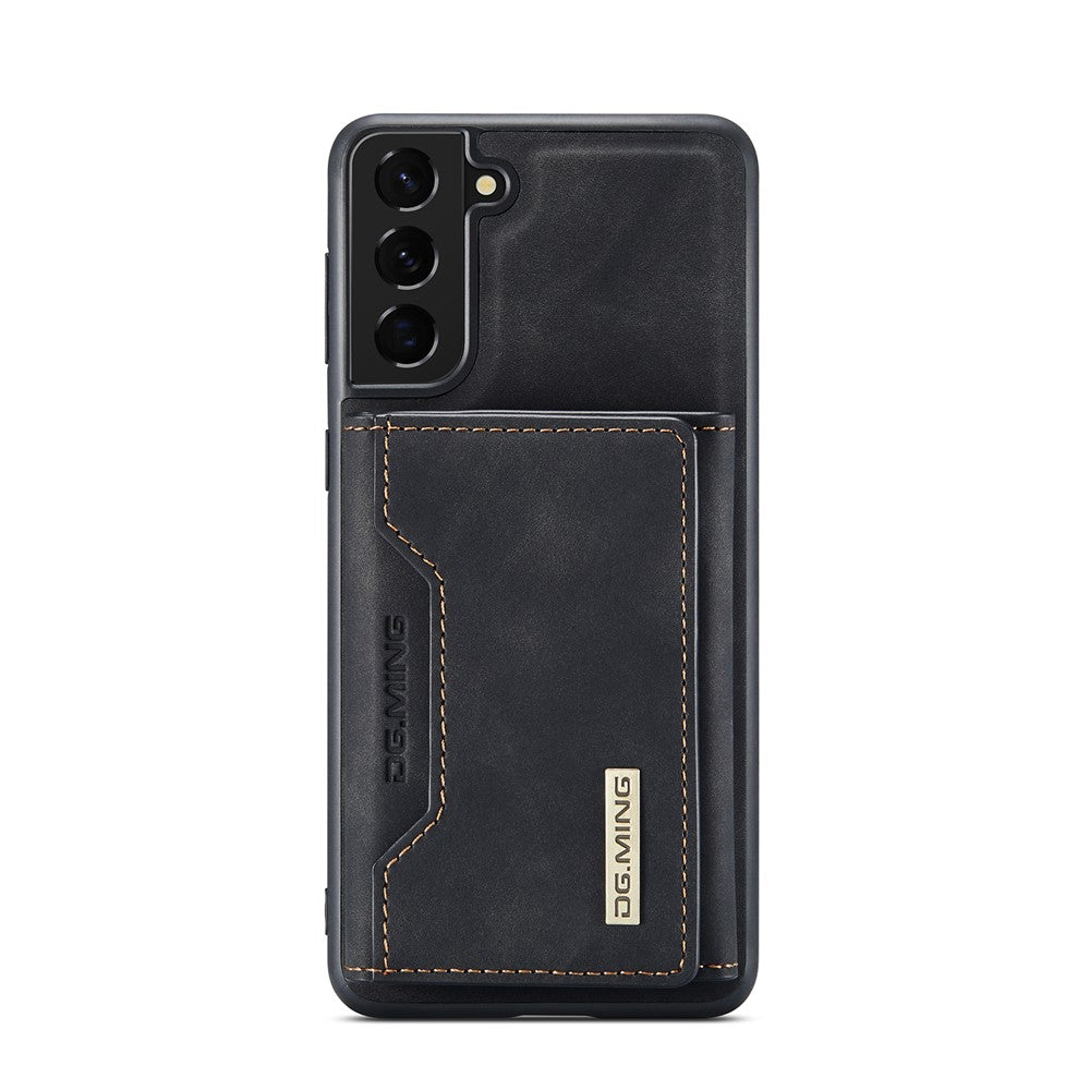 DG.MING M2-seriens magnetiske, aftagelige hybridcover med tegnebogsdesign og stativ til Samsung Galaxy S21+ 5G