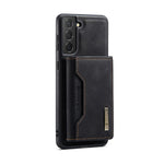 DG.MING M2-seriens magnetiske, aftagelige hybridcover med tegnebogsdesign og stativ til Samsung Galaxy S21+ 5G