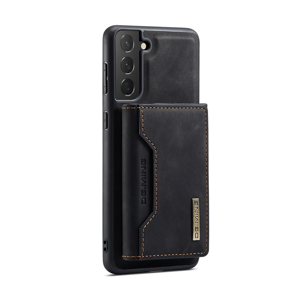 DG.MING M2-seriens magnetiske, aftagelige hybridcover med tegnebogsdesign og stativ til Samsung Galaxy S21+ 5G
