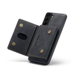 DG.MING M2-seriens magnetiske, aftagelige hybridcover med tegnebogsdesign og stativ til Samsung Galaxy S21+ 5G