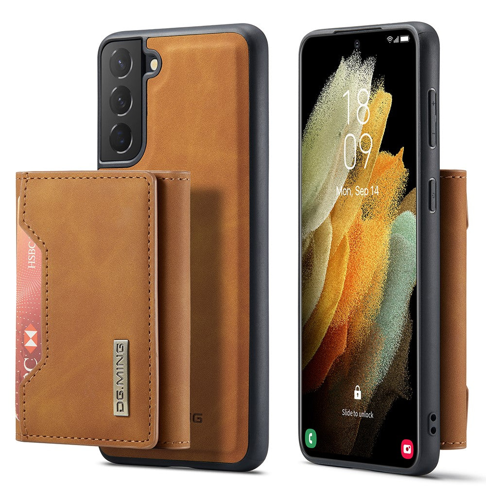 DG.MING M2-serien, avtagbart 2-i-1-magnetiskt plånboksfodral med stativ för Samsung Galaxy S21 5G/4G