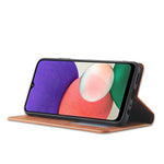 FORWENW for Samsung Galaxy A22 5G (EU Version) Fantasy Series Skin-Touch Leather Wallet Stand Phone Case