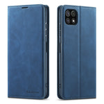 FORWENW for Samsung Galaxy A22 5G (EU Version) Fantasy Series Skin-Touch Leather Wallet Stand Phone Case