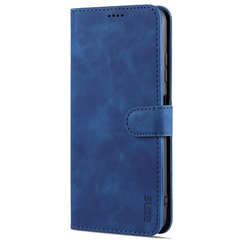 AZNS PU Leather Wallet Stand Phone Cover Shell for Samsung Galaxy A22 5G (EU Version)