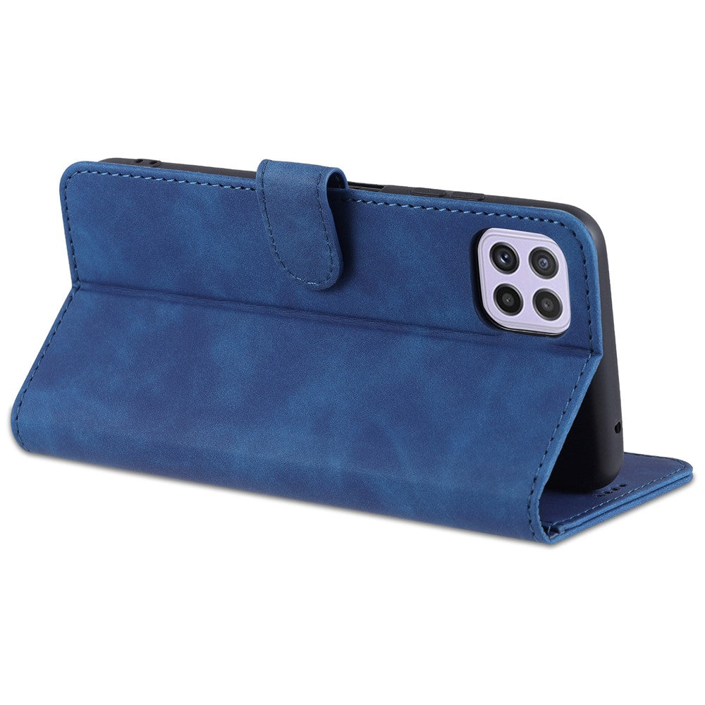 AZNS PU Leather Wallet Stand Phone Cover Shell for Samsung Galaxy A22 5G (EU Version)