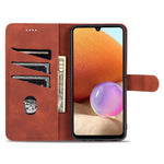 AZNS PU-læderpung med stander til Samsung Galaxy A32 4G (EU-version)