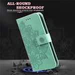 Imprint Flowers Pattern PU Leather Wallet Phone Case with Lanyard for Samsung Galaxy S21 5G/4G
