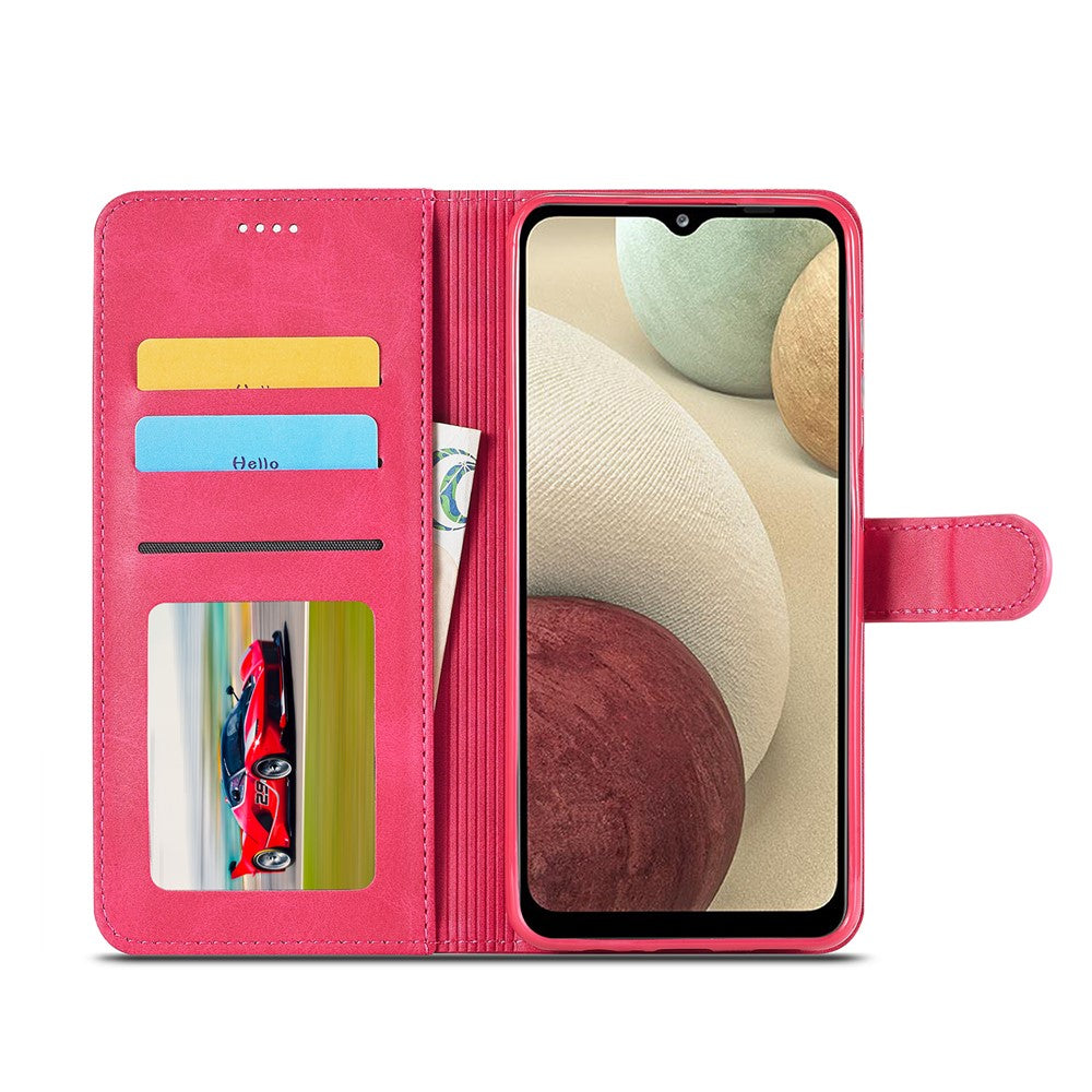 LC.IMEEKE Wallet Design Leather Phone Stand Case Protector for Samsung Galaxy A22 4G (EU Version)