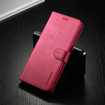 LC.IMEEKE Wallet Design Leather Phone Stand Case Protector for Samsung Galaxy A22 4G (EU Version)