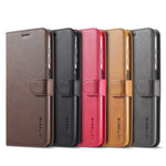 LC.IMEEKE Wallet Design Leather Phone Stand Case Protector for Samsung Galaxy A22 4G (EU Version)