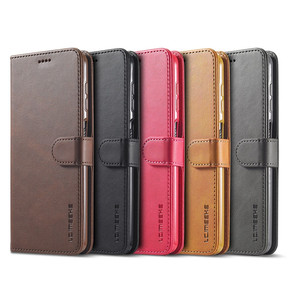 LC.IMEEKE Wallet Design Leather Phone Stand Case Protector for Samsung Galaxy A22 4G (EU Version)