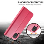 LC.IMEEKE Wallet Design Leather Phone Stand Case Protector for Samsung Galaxy A22 4G (EU Version)