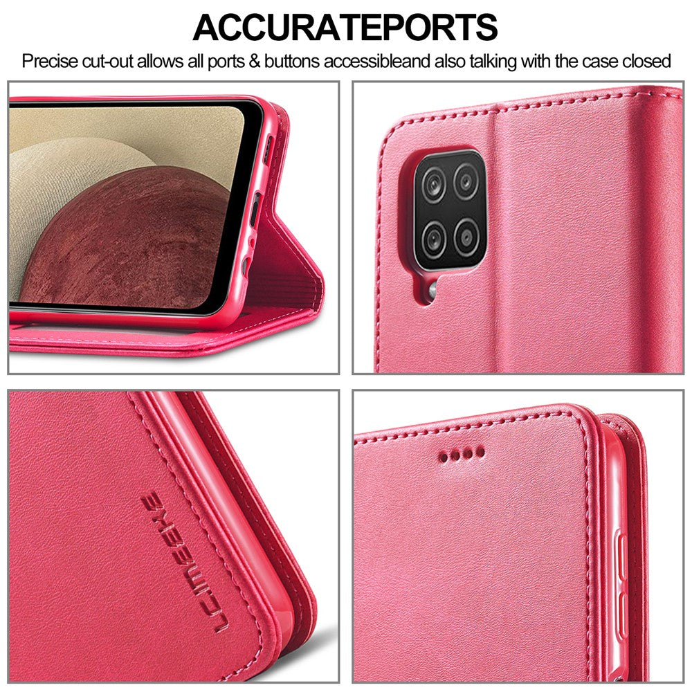 LC.IMEEKE Wallet Design Leather Phone Stand Case Protector for Samsung Galaxy A22 4G (EU Version)