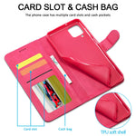 LC.IMEEKE Wallet Design Leather Phone Stand Case Protector for Samsung Galaxy A22 4G (EU Version)