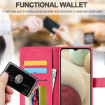 LC.IMEEKE Wallet Design Leather Phone Stand Case Protector for Samsung Galaxy A22 4G (EU Version)