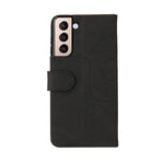 For Samsung Galaxy S21 5G / 4G Leather Case Wallet Stand Color Splicing Phone Cover