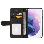 For Samsung Galaxy S21 5G / 4G Leather Case Wallet Stand Color Splicing Phone Cover