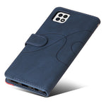 Til Samsung Galaxy A22 5G (EU-version) Læderetui Pung Stativ Farve Splejse Telefoncover