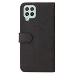Til Samsung Galaxy A22 4G (EU-version) Lædercover Pung Stand Farve Splejsning Telefoncover