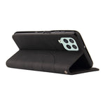 Til Samsung Galaxy A22 4G (EU-version) Lædercover Pung Stand Farve Splejsning Telefoncover
