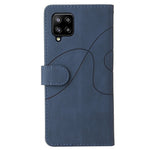 For Samsung Galaxy A42 5G Leather Case Wallet Stand Color Splicing Phone Cover